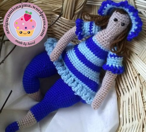 tilda doll crochet toy amigurumi ganchillo muñeca bañista playa